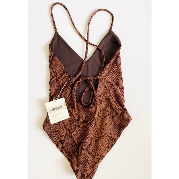 Mara Hoffman snake skin print swimsuit NEW - Picture 3 of 6